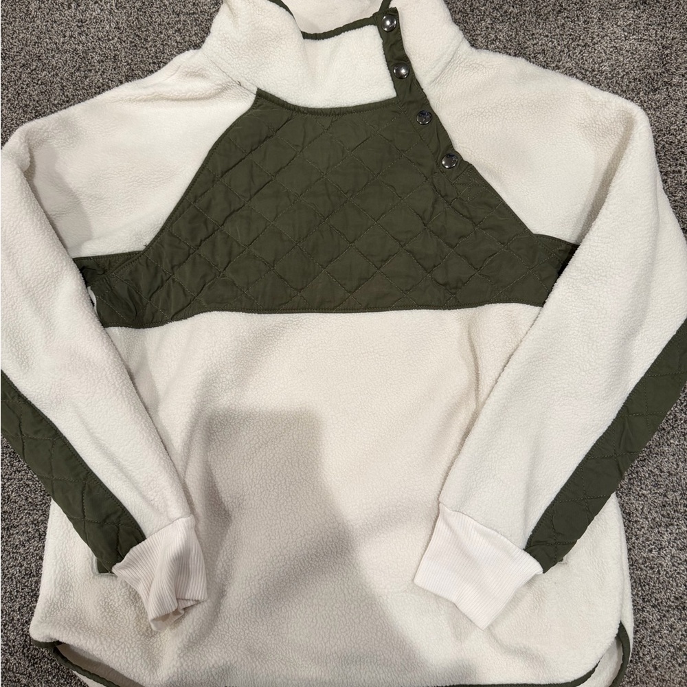 Abercrombie & Fitch Olive and Cream Jacket